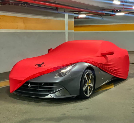 Premium Ferrari Cover Custom Fit For all Model - High Quality 3 Layer Velvet